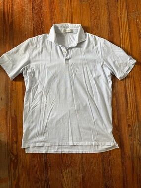 Men's Pale Blue Short-Sleeve Polo – Lightweight Classic Collar
